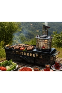 Semaverli Mangal Takım Semaver sökülebilir TUTUKBEY mangal